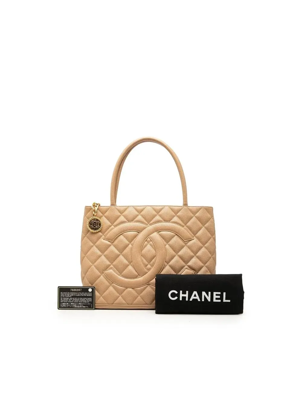 Chanel Caviar Medallion Tote Pre-Loved #290403C21B